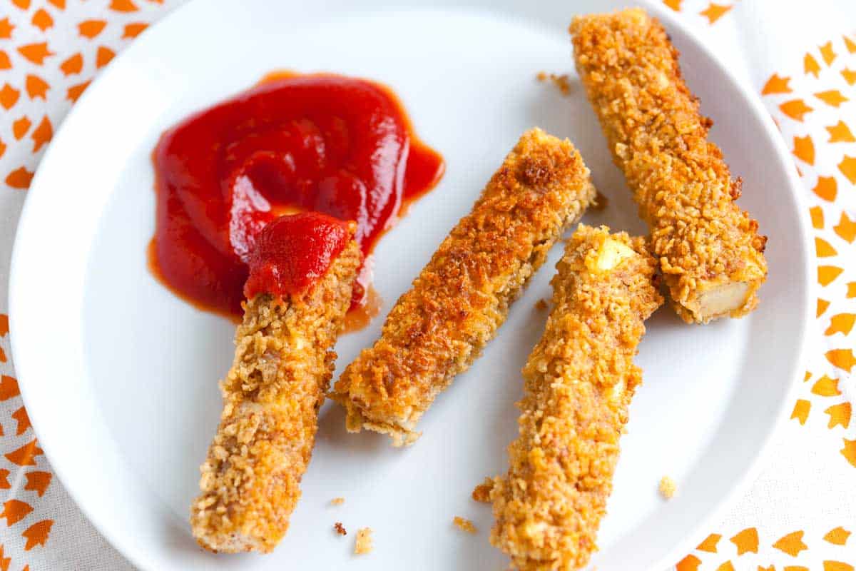 Receita De Dedos De Tofu Crocantes