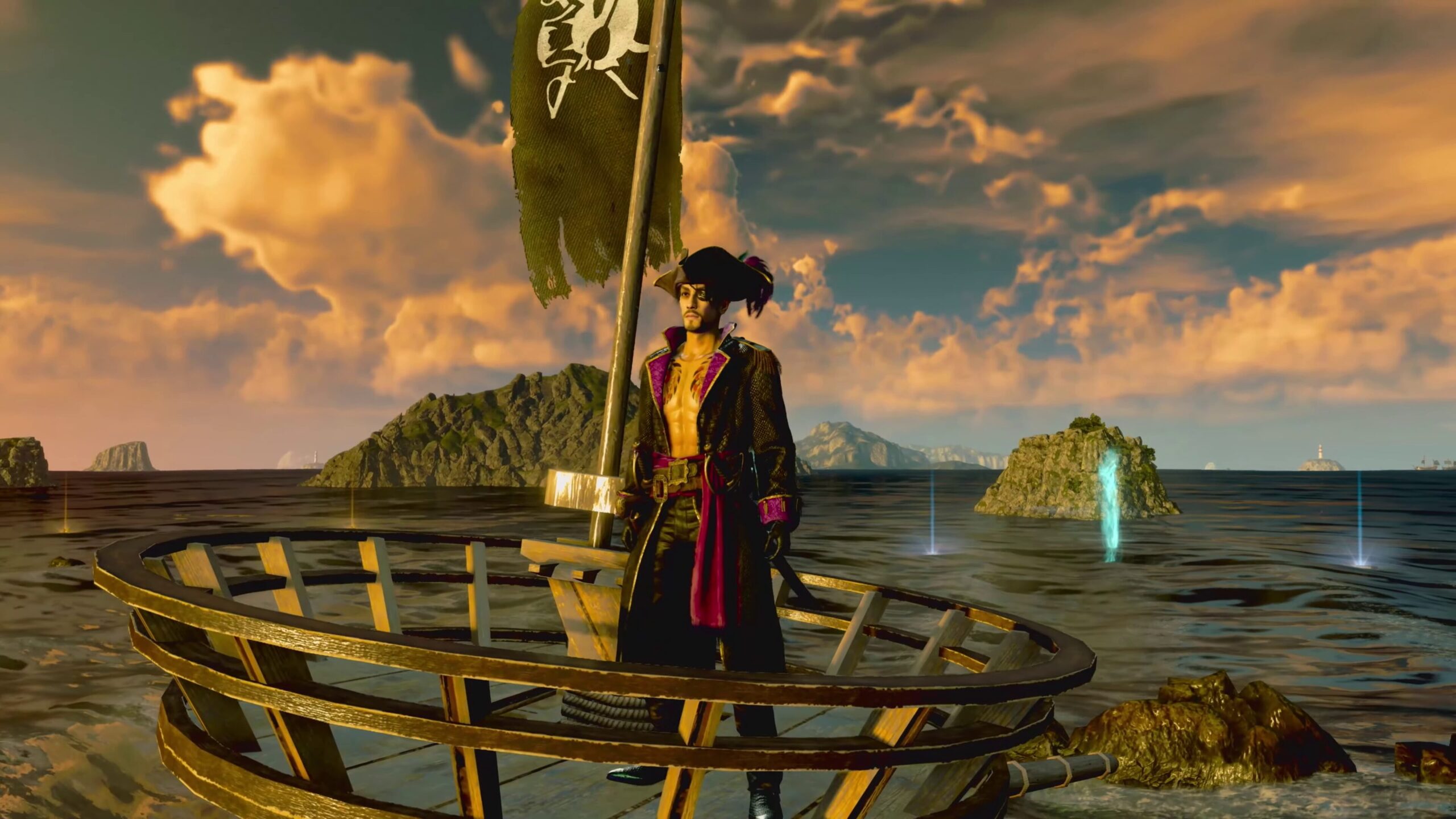 Like a Dragon: Pirata Yakuza no trailer de ‘Visão Geral do Combate Naval’ no Havaí