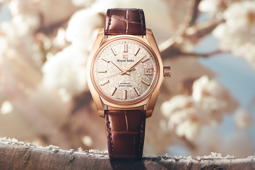 Grand Seiko dá um estojo de ouro rosa de 18k ao seu relógio Sakura, inspirado em flores de rosa