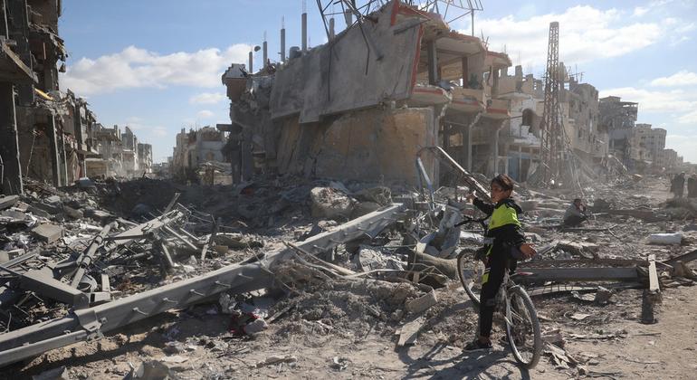 A reconstrução de Gaza a partir dos destroços da guerra