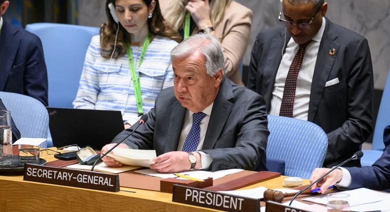 Guterres pede resgate da solução de dois Estados no conflito israelo-palestino