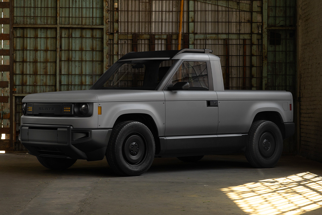 Estreia de caminhão de ardósia de Bezos