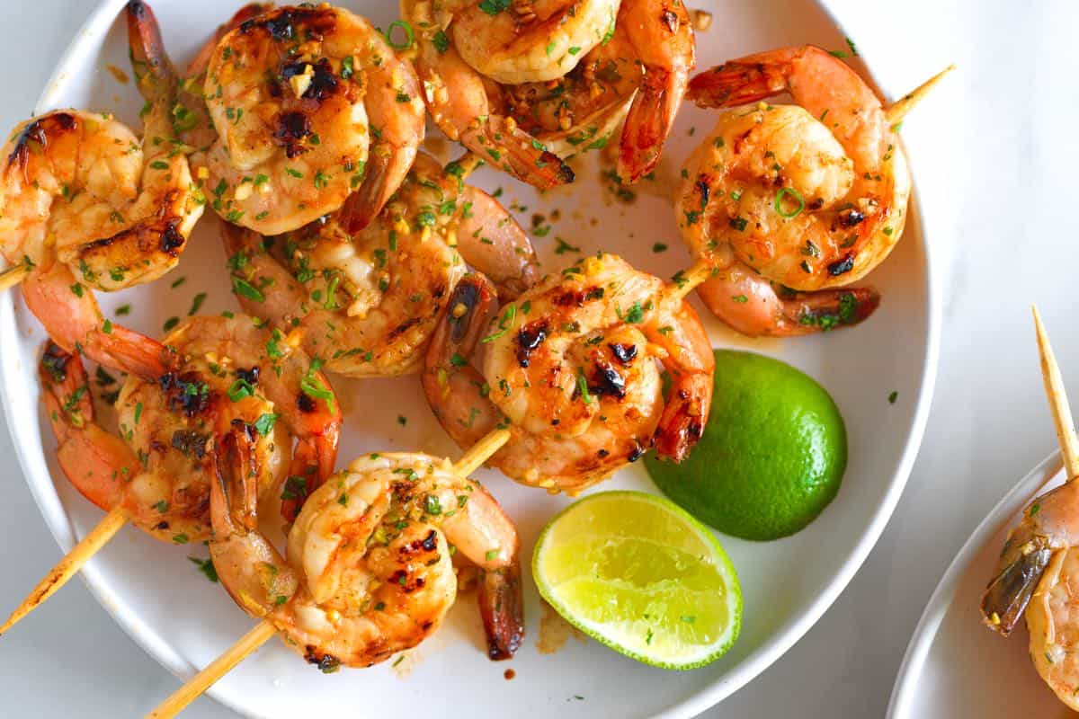 Receita de marinada de camarão de gergelim