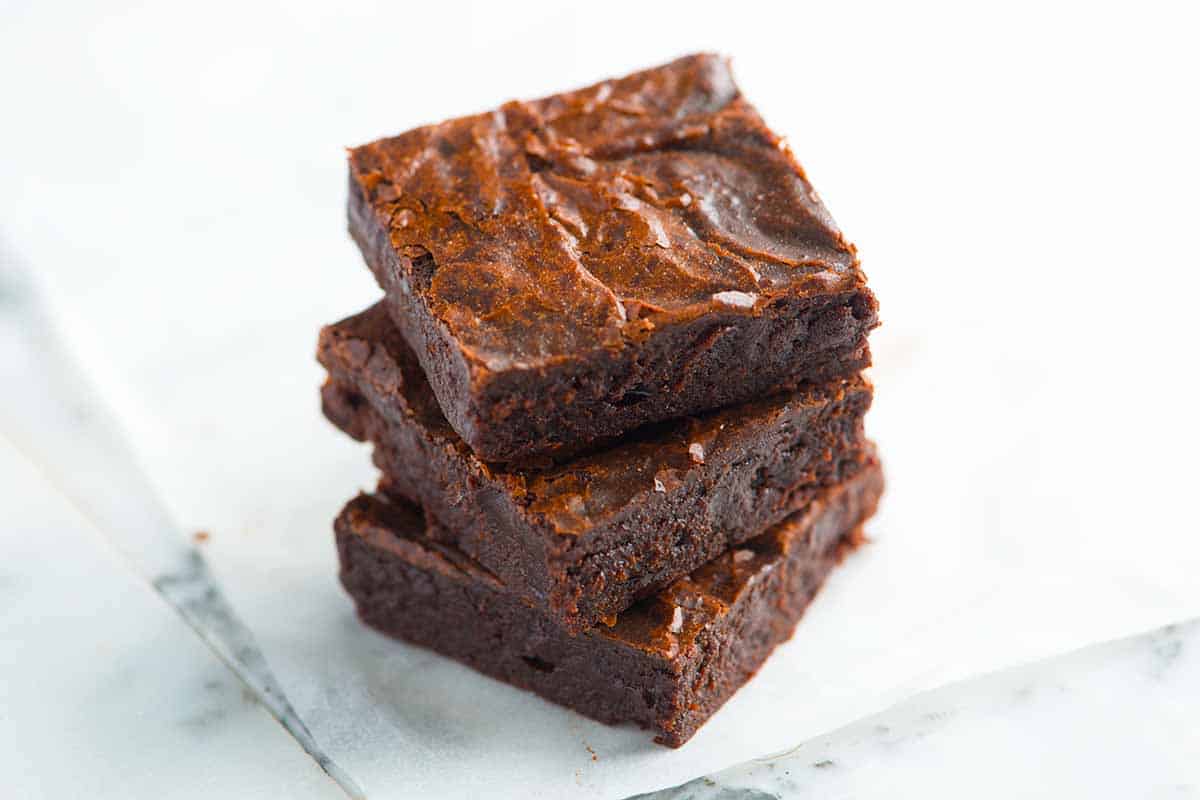 Receita perfeita de brownies de brownies