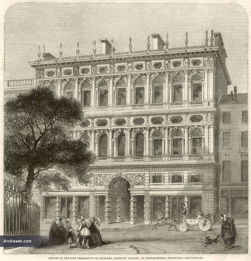 1858 – Associação de Vida da Escócia, Princes Street, Edimburgo