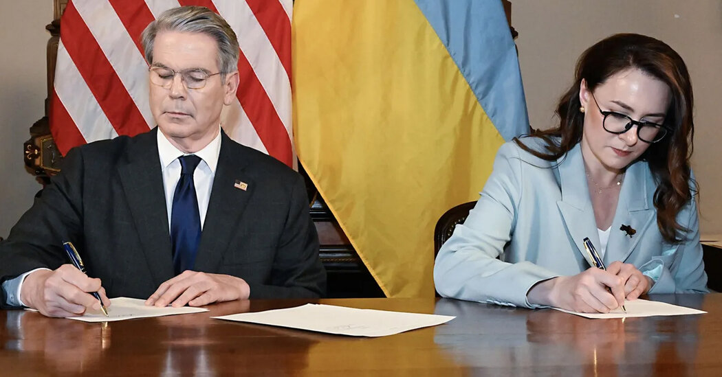 Negócio de minerais dos EUA e da Ucrânia