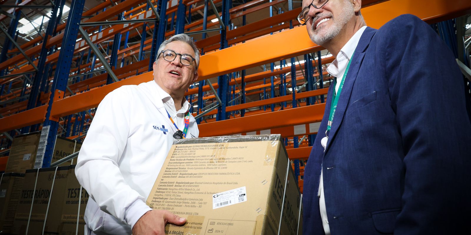 Ministério da Saúde recebe 1,3 milhão de vacinas contra a Covid-19