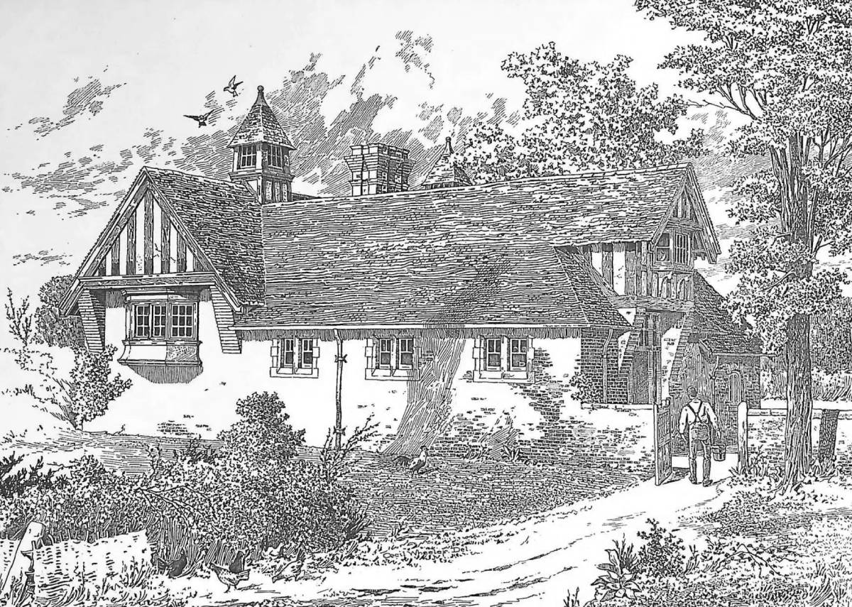 1890 – Design para lavanderia, Askham Grange, York