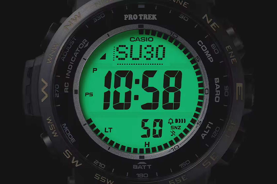 Casio traz mostradores totalmente luminados para sua Trek Digital Pro pela primeira vez