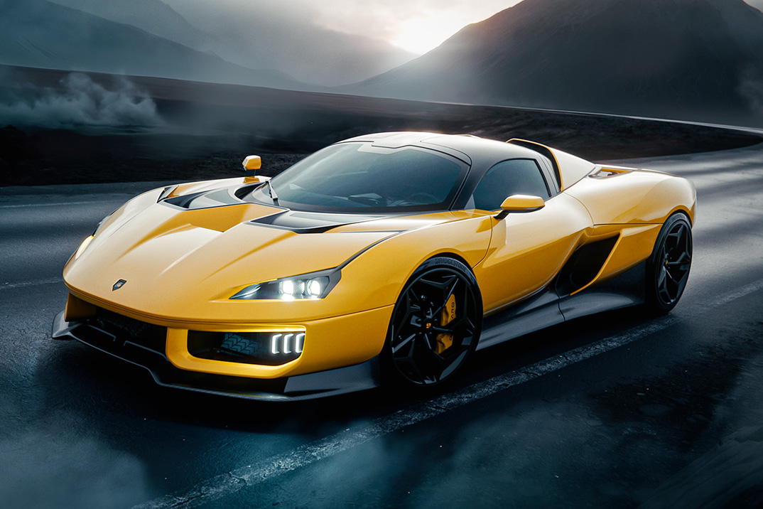 O Katla de Giamaro é um hipercarro de 2.127 hp com um motor 7.0L V12