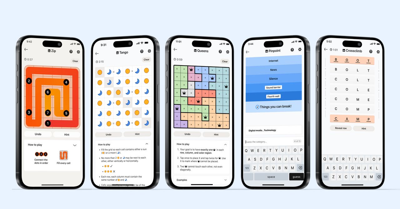 Os jogos do LinkedIn ainda são a melhor parte do LinkedIn