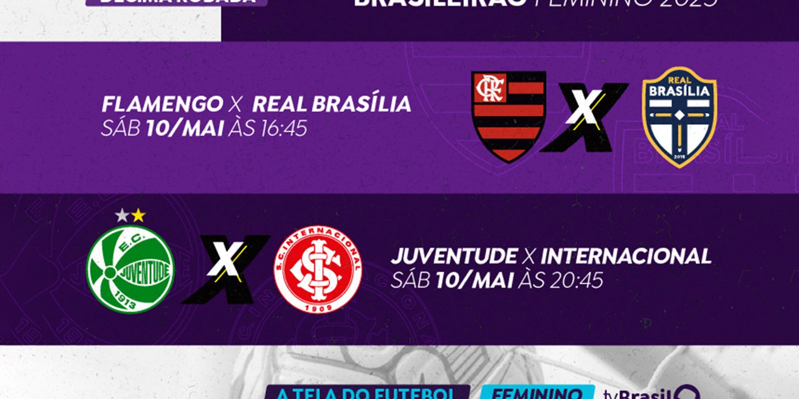 TV Brasil transmite duas partidas do Brasileirão Feminino neste sábado