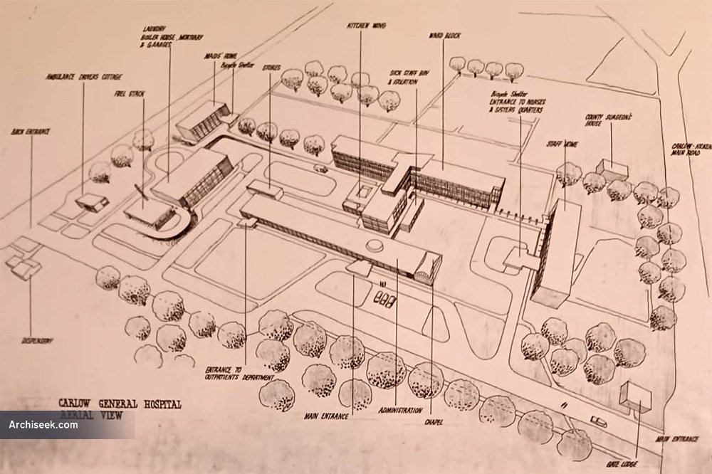 1954 – Design não executado para o Hospital do Condado, Carlow
