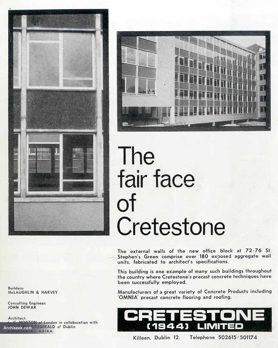1966-Colmstock House, Nos. 72-76 St. Stephen’s Green, Dublin