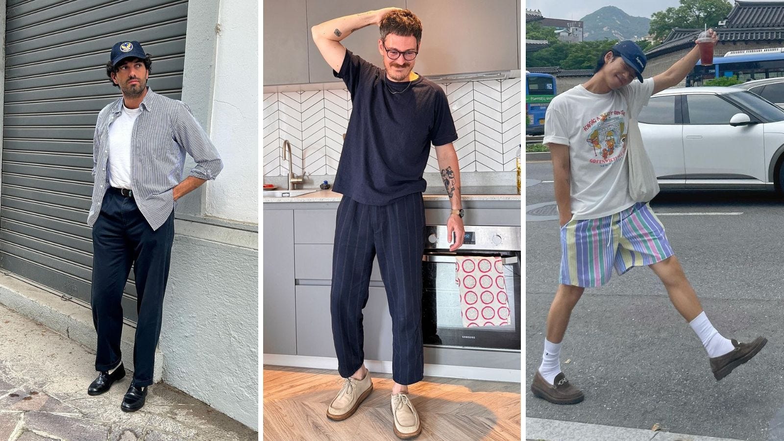 8 idéias de roupas masculinas com listras