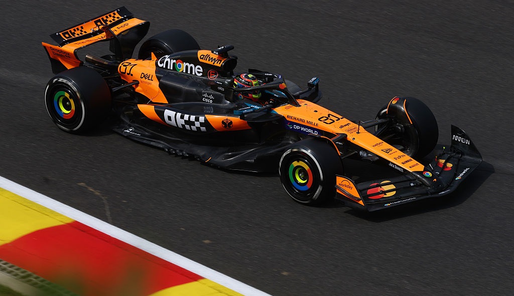 Piastri lidera Verstappen na prática do GP belga