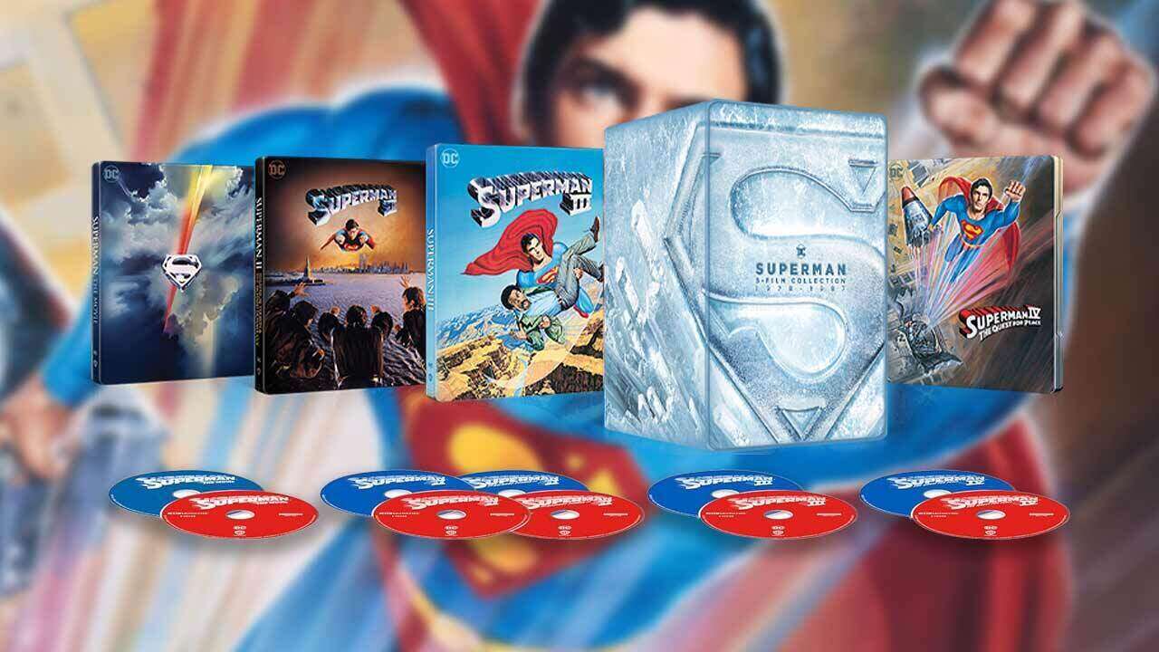 Superman 5-Filme 4K SteelBook Collection Pré-encomendas reabastecidas na Amazon