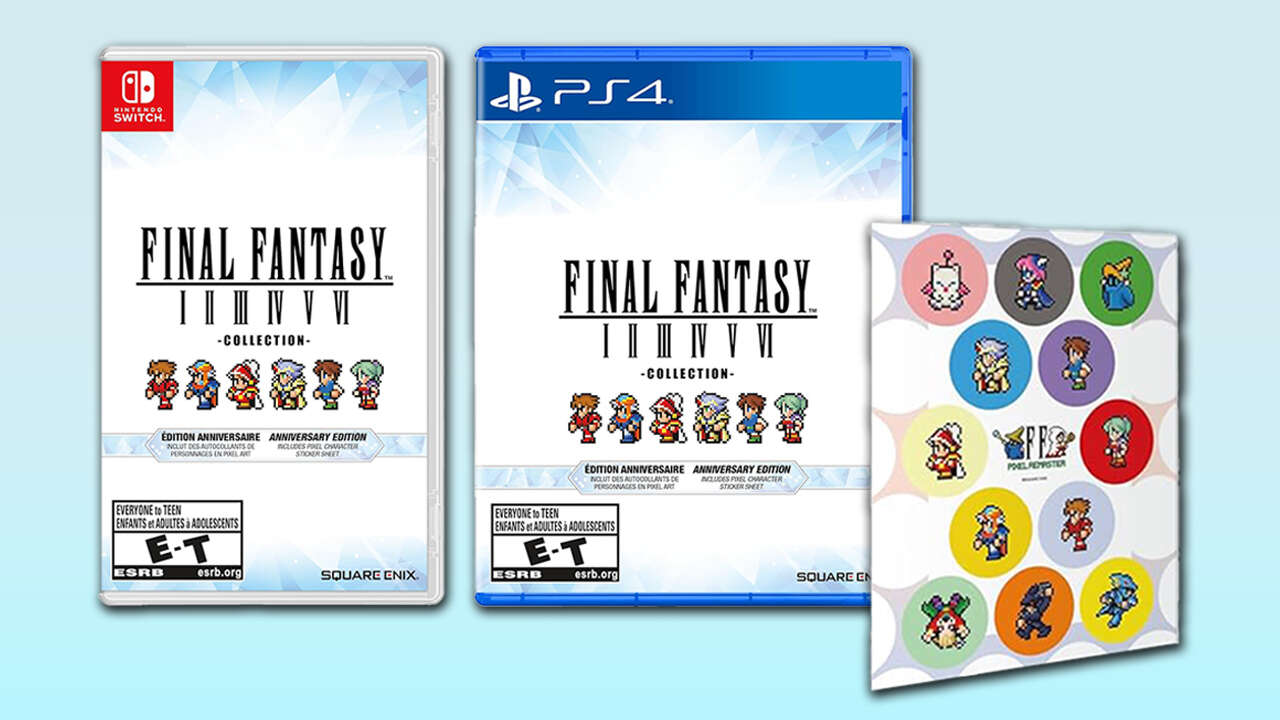 Final Fantasy I-VI Anniversary Collection Deal reabastecido para Switch e PS4