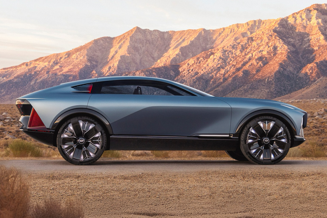 Cadillac reimagina a série V como esse SUV elétrico de asas de gaivota para desempenho off-road e de faixa