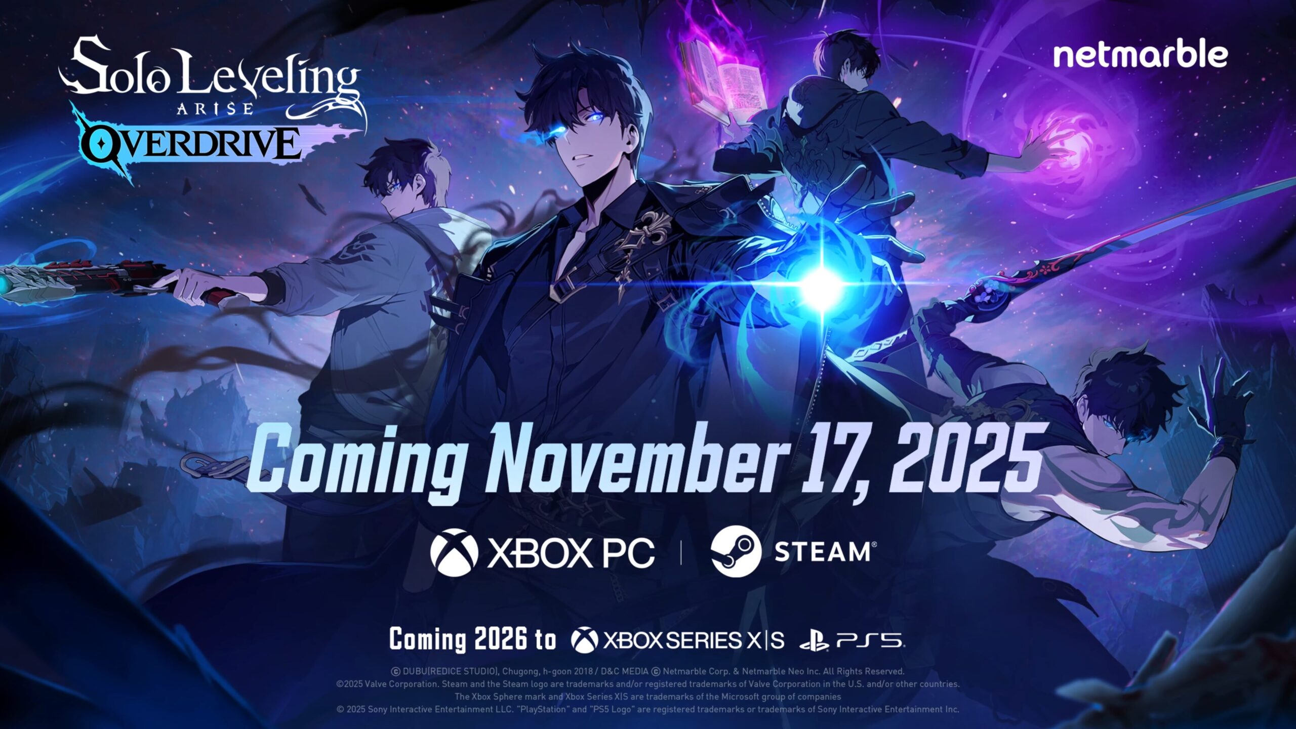 Nivelamento solo: Arise Overdrive lança 17 de novembro para PC, em 2026 para série PS5 e Xbox