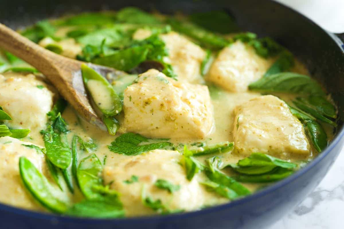 Receita de curry de peixe tailandês