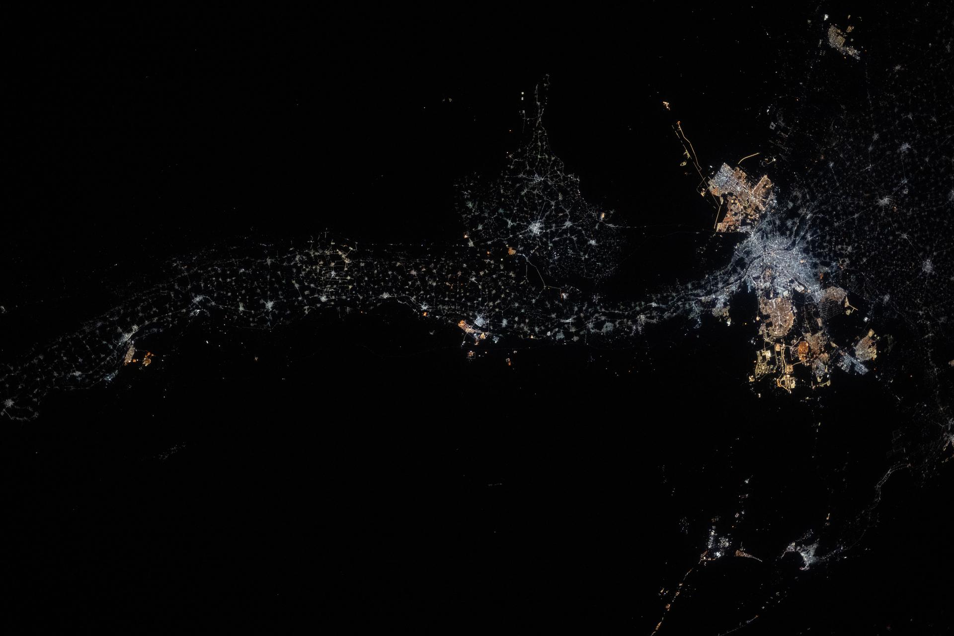 O astronauta da ISS captura o brilhante rio Nilo do Egito, foto do dia para 26 de agosto de 2025