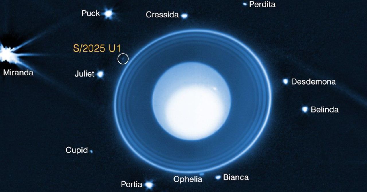 Os cientistas encontram um urano que orbitando lua nova