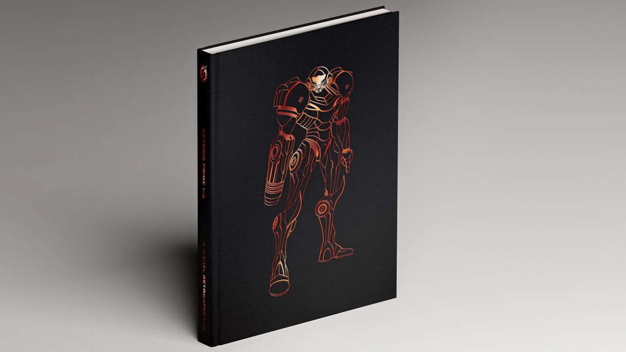 Metroid Prime 1-3: Uma retrospectiva visual tem cobertura de pano com arte metálica