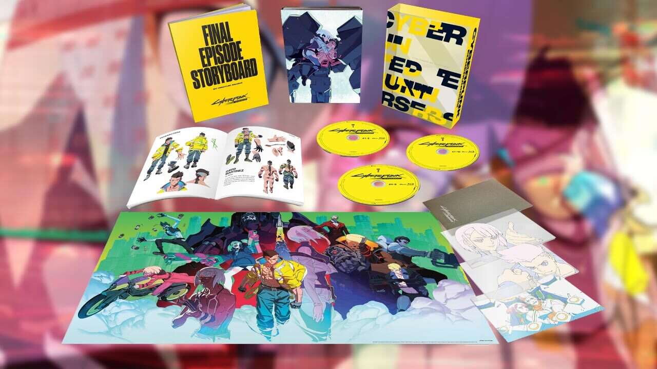 O próximo cyberpunk: o conjunto de caixas de blu-ray edgerunners parece ótimo