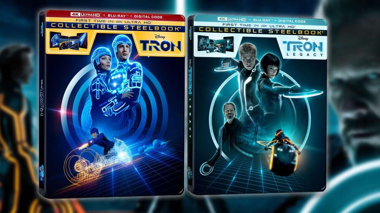 Os filmes de Tron pousam em 4K Blu-ray pela primeira vez com a Steelbooks colecionáveis