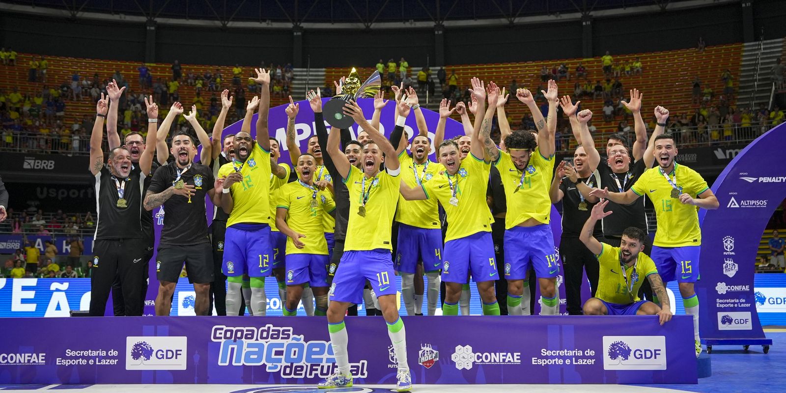 Brasil conquista a Copa das Nações de Futsal