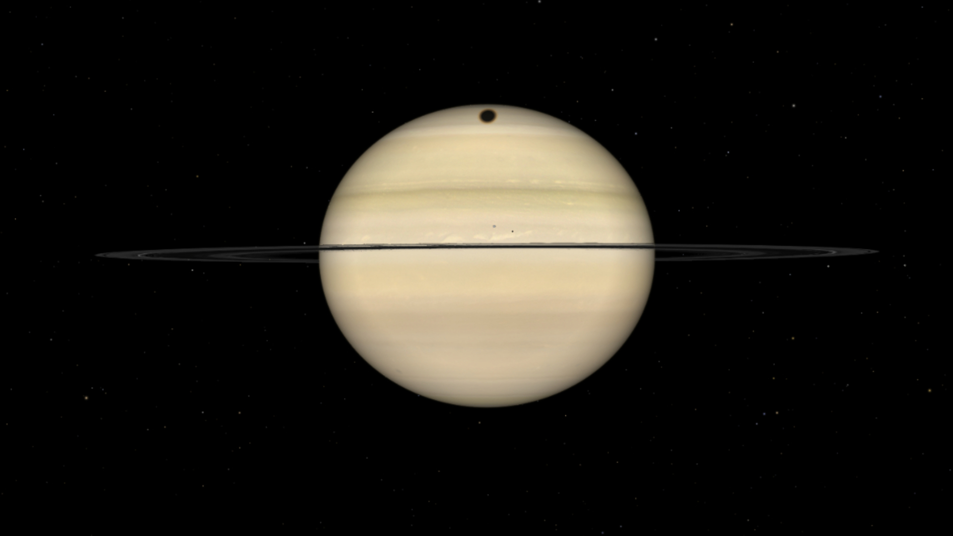 A sombra de Titan cruza Saturno enquanto o planeta oferece suas melhores vistas do 2025 neste fim de semana