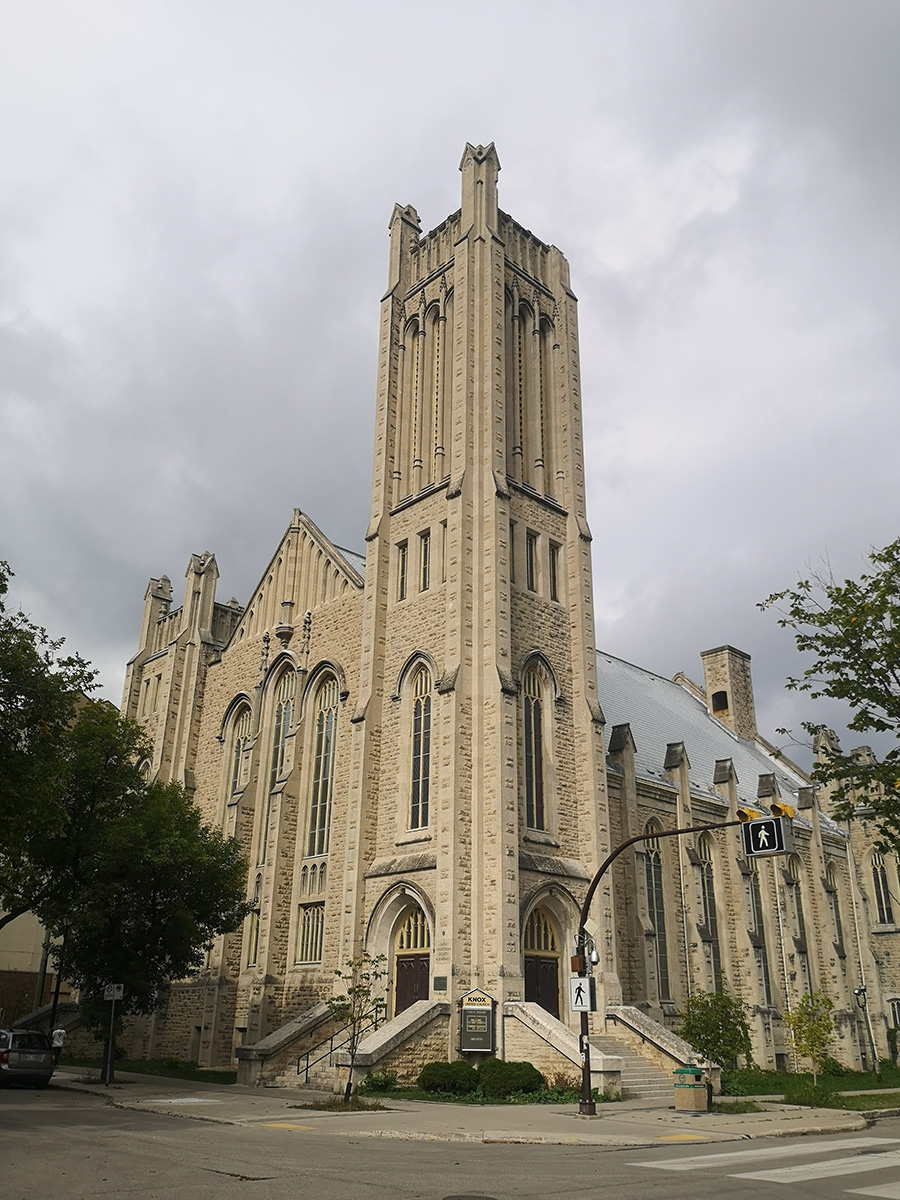 1918 – Knox United Church, Central Park, Winnipeg – Arquitetura de Winnipeg