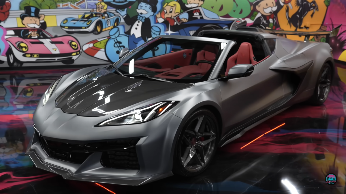 O novo Corvette Z06 de Shaq faz com que todos os outros carros esportivos pareçam pequenos