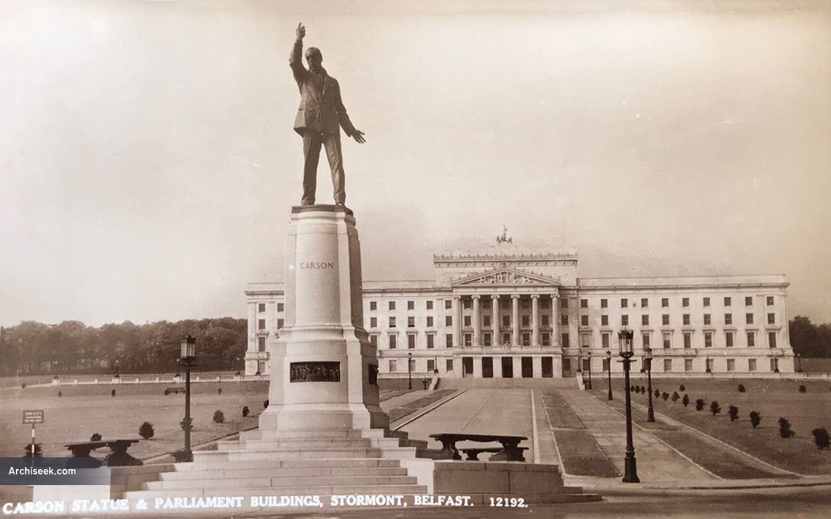 1932 – Estátua de Edward Carson, Stormont Parliament Building, Belfast – Arquitetura de Belfast