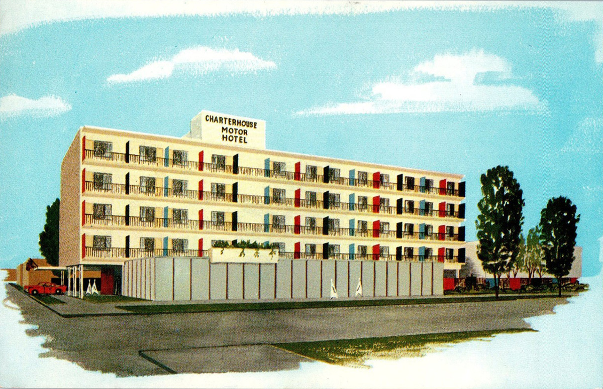 1960 – Charterhouse Motor Hotel, York Avenue, Winnipeg – Arquitetura de Winnipeg