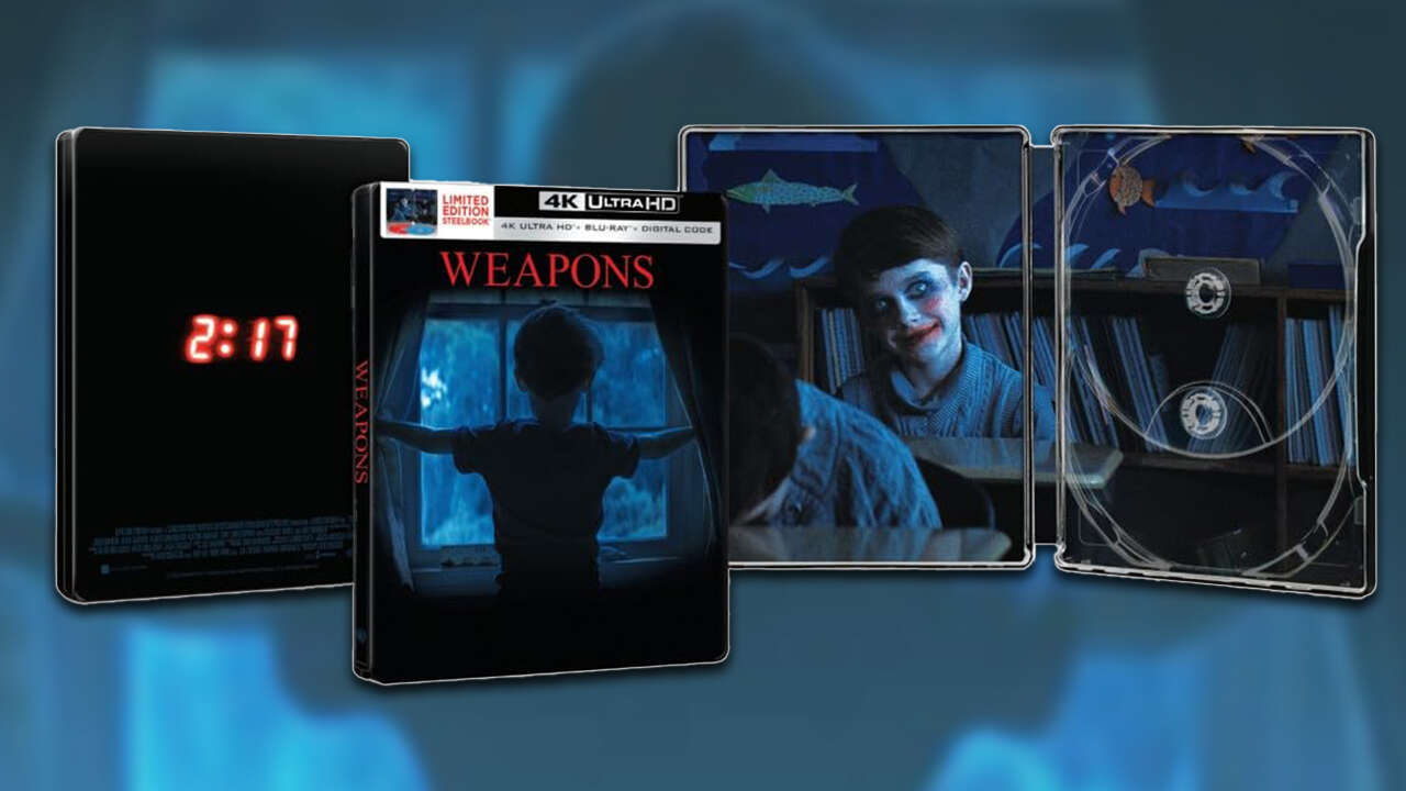 As armas já estão disponíveis em Blu-Ray 4K – Steelbook Edition reabastecido na Amazon