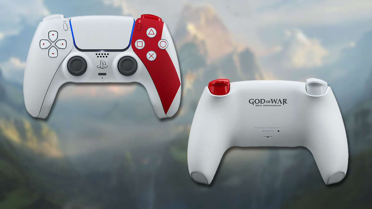 Controlador PS5 do 20º aniversário de God Of War reabastecido na Amazon
