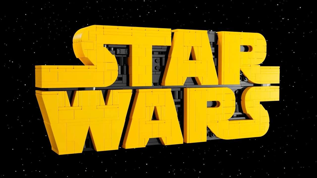 O logotipo da Star Wars, construído em tijolos, o primeiro corte de preços antes dos primeiros dias do Prime Big Deal