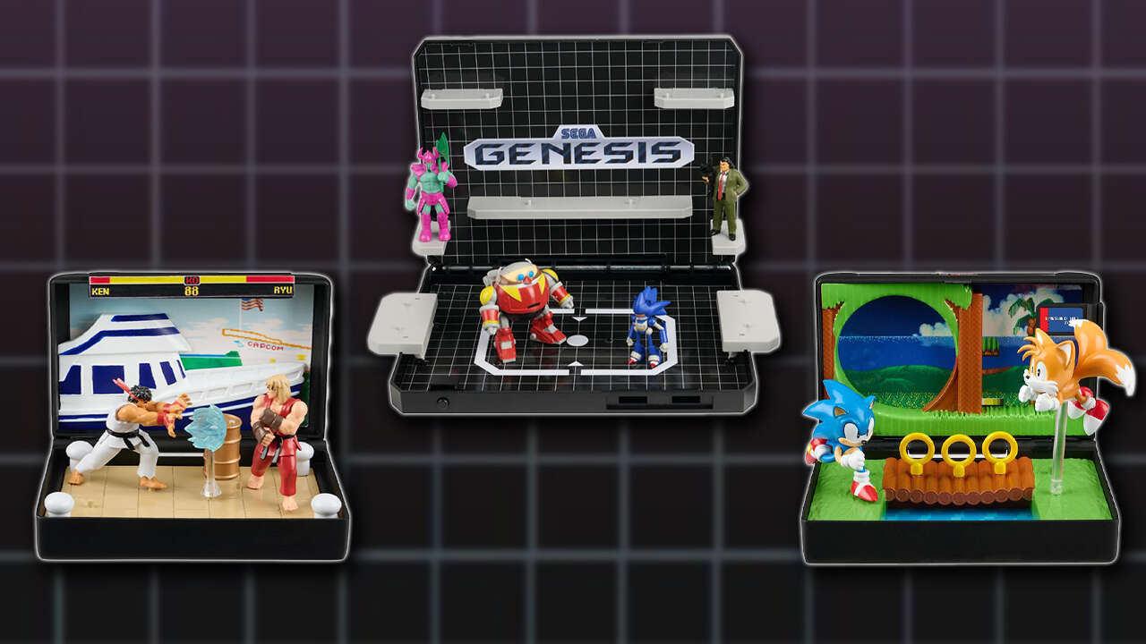 Dioramas oficiais do console Sega Genesis e cartuchos reabastecidos na Amazon
