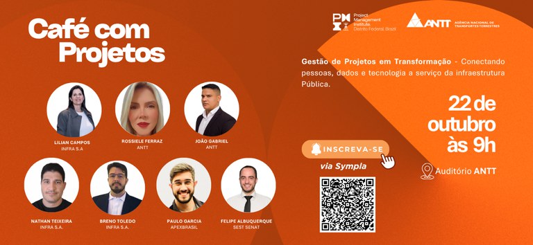 ANTT promove segunda edição do evento “Café com Projetos” em parceria com o PMI-DF — Agência Nacional de Transportes Terrestres