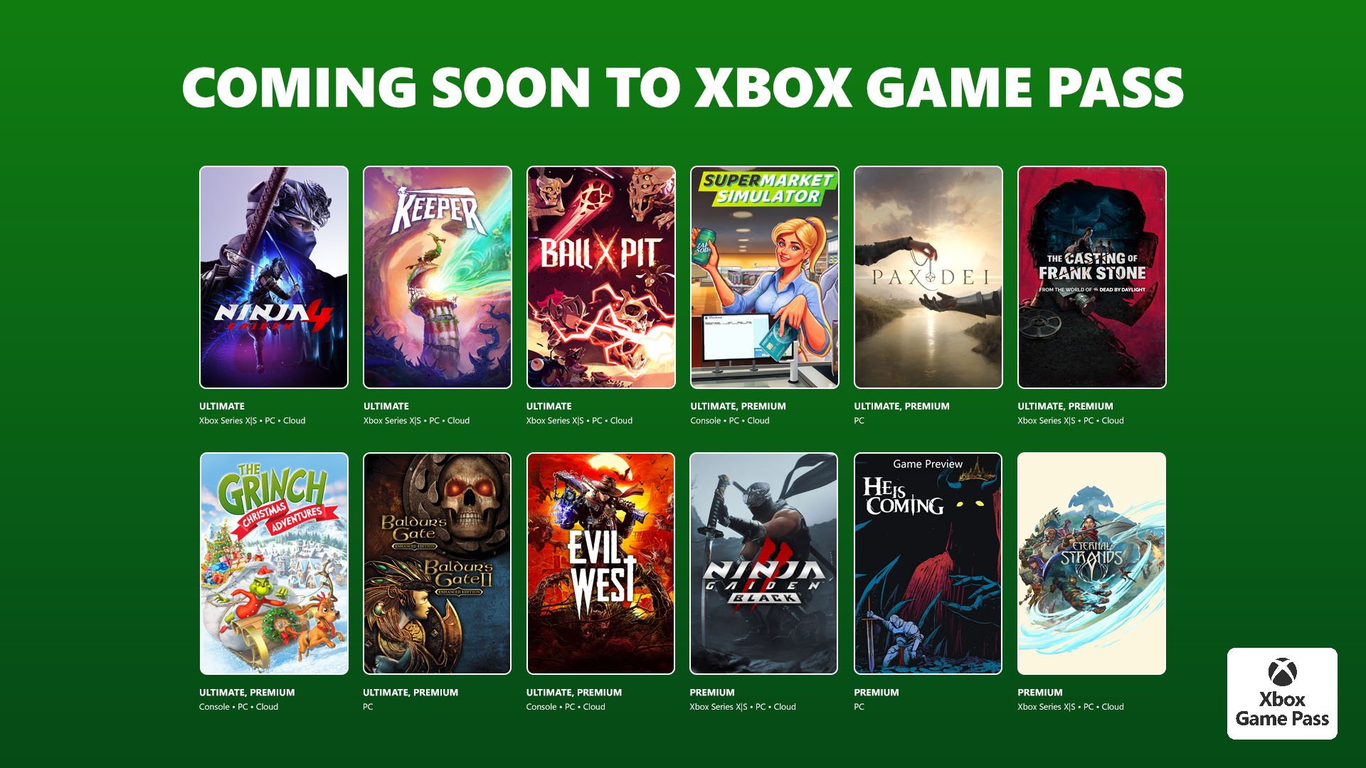 Game Pass Adds Ninja Gaiden 4, Keeper, Ball X Pit, Simulador de Supermercado e muito mais em meados de outubro