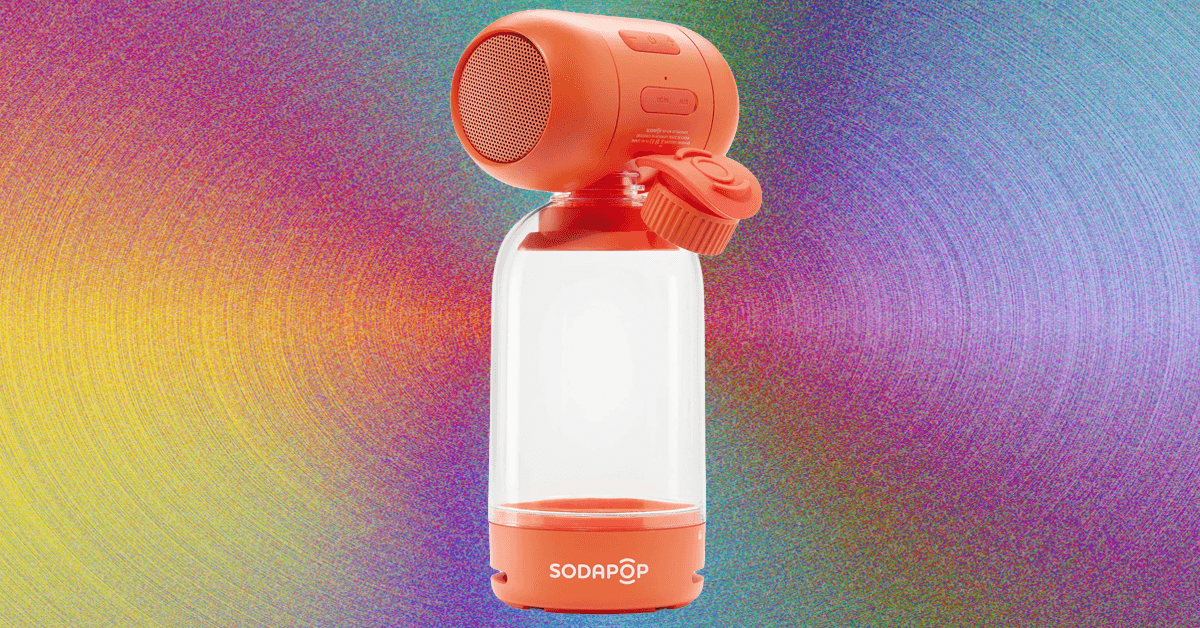 Análise do alto-falante Bluetooth Sodapop: engarrafado