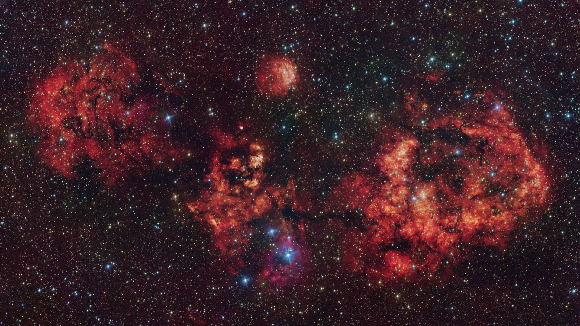 Astrônomos capturam um enorme morcego cósmico abrindo suas asas a tempo para o Halloween (foto)