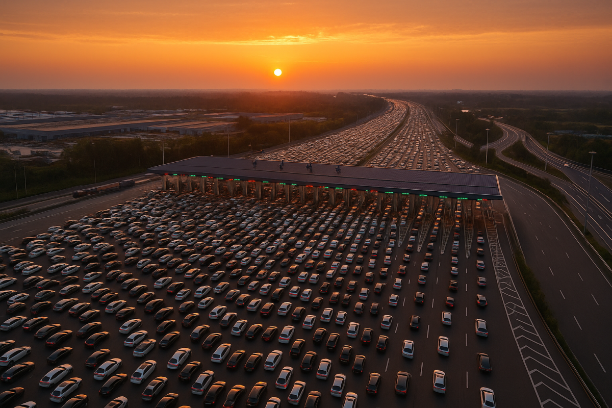 36 pistas para lugar nenhum: por dentro do enorme engarrafamento de férias na China