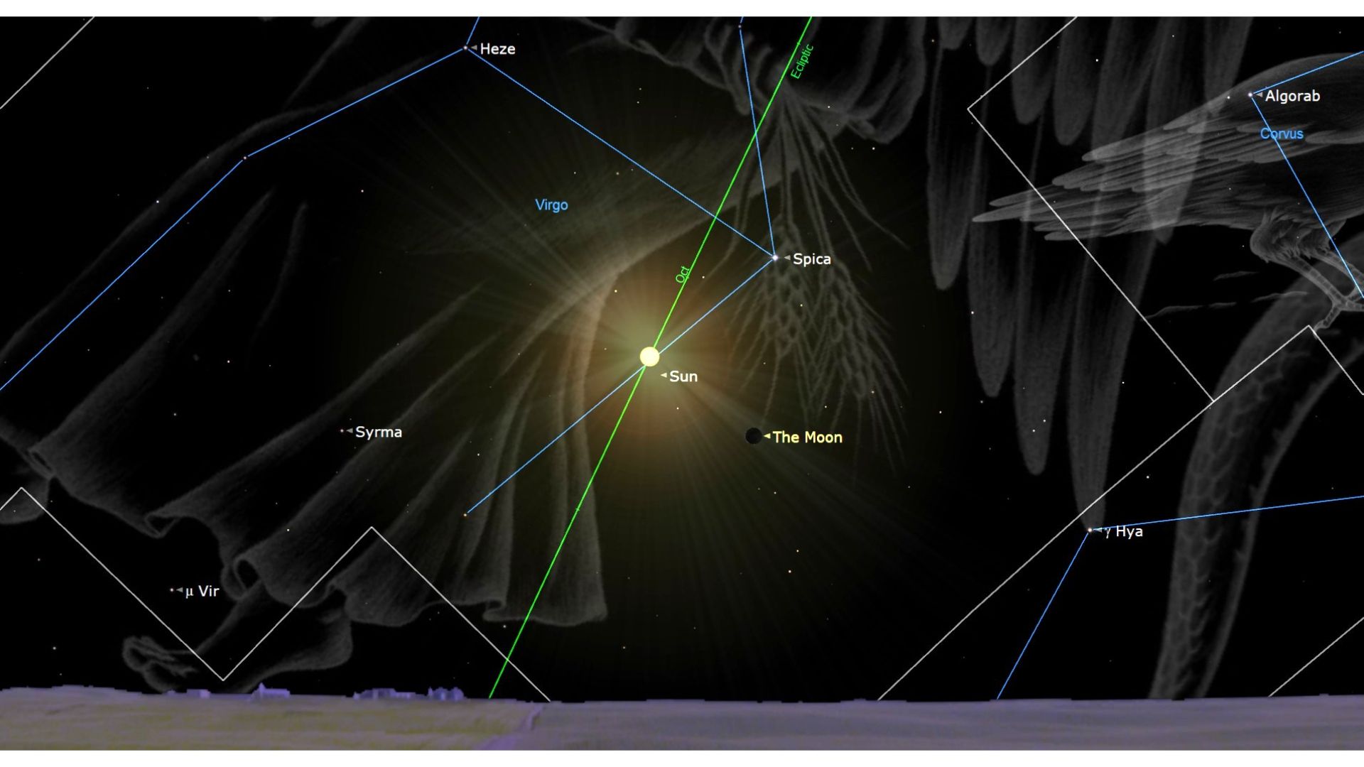 Lua nova de outubro de 2025 esconde a estrela vermelha Antares para alguns observadores sortudos em 21 de outubro