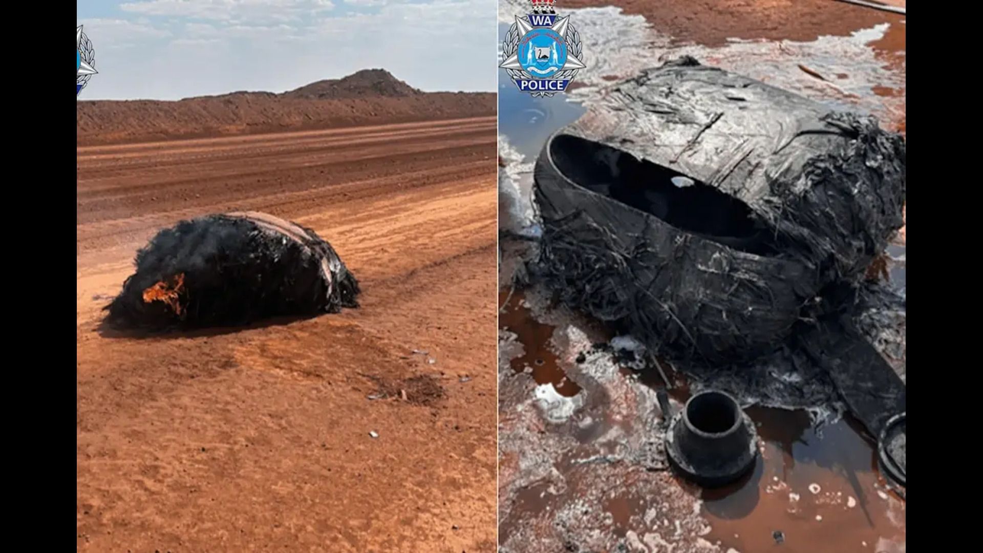 Misteriosos destroços fumegantes no Outback australiano provavelmente fazem parte de um foguete chinês