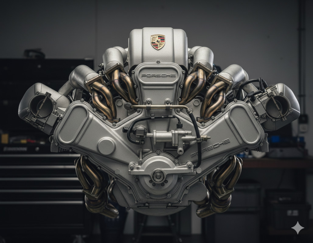 Porsche trabalhando em novo motor W18 radical com três bancos de cilindros