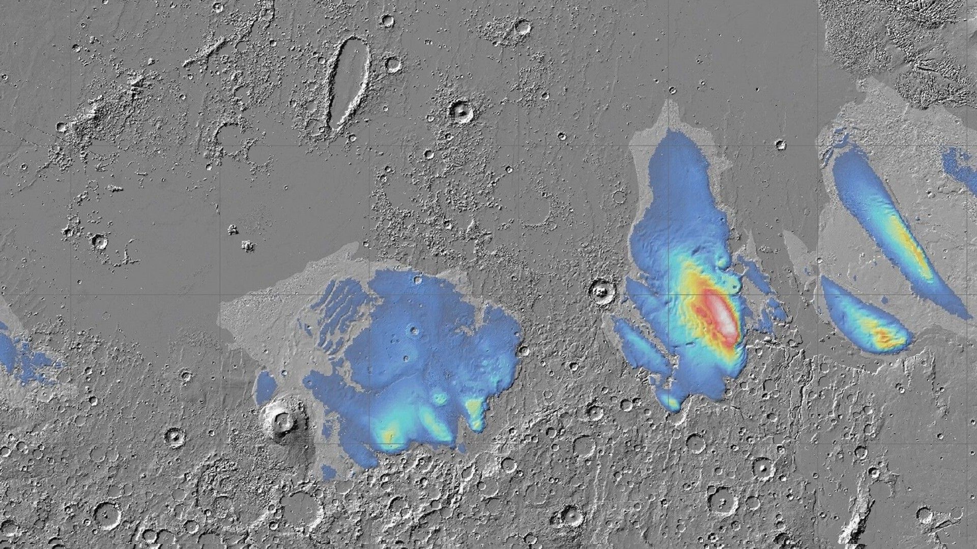 Explosões vulcânicas em Marte podem ter deixado enormes depósitos de gelo no equador do Planeta Vermelho