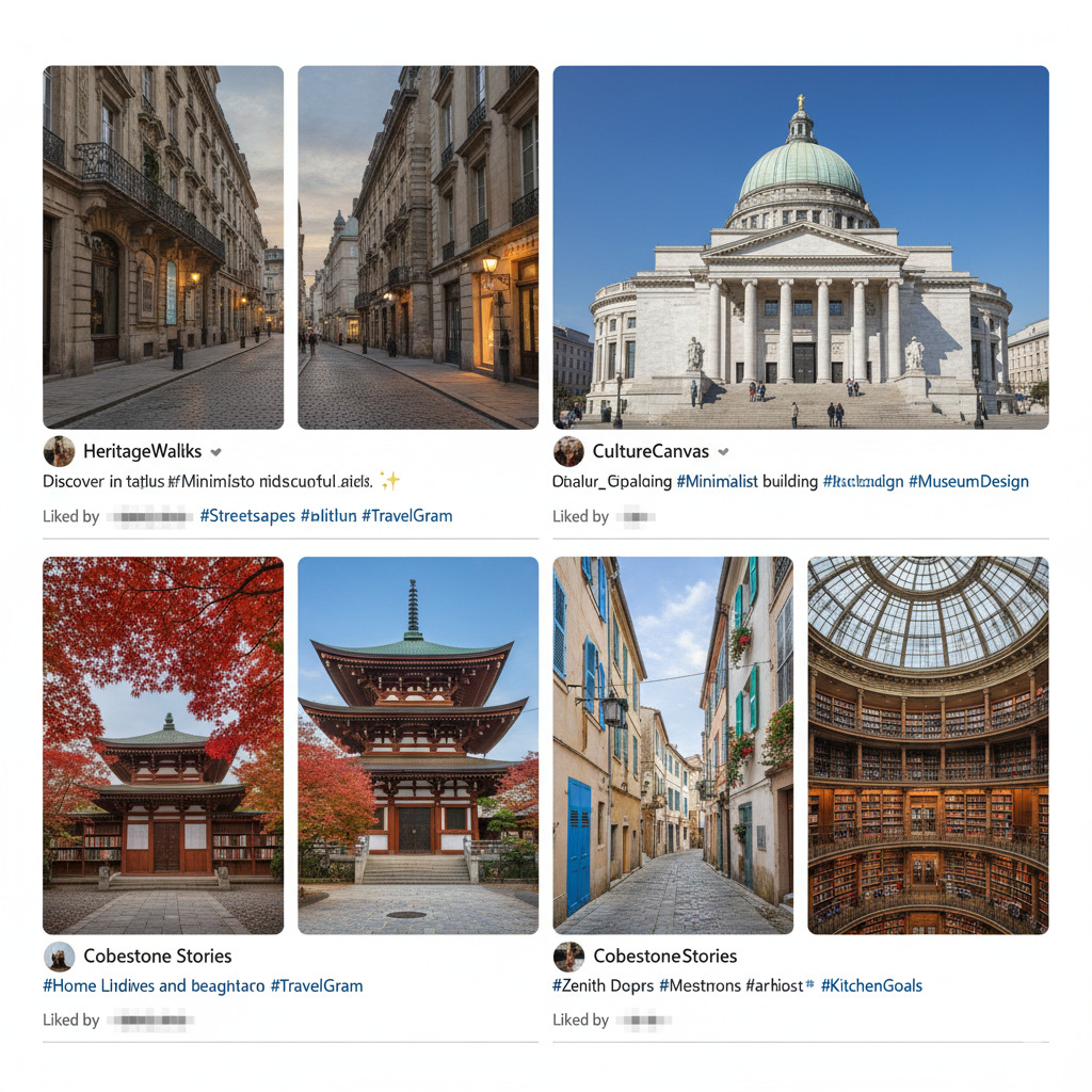 Scroll & Stroll: como as mídias sociais estão reescrevendo o turismo cultural arquitetônico